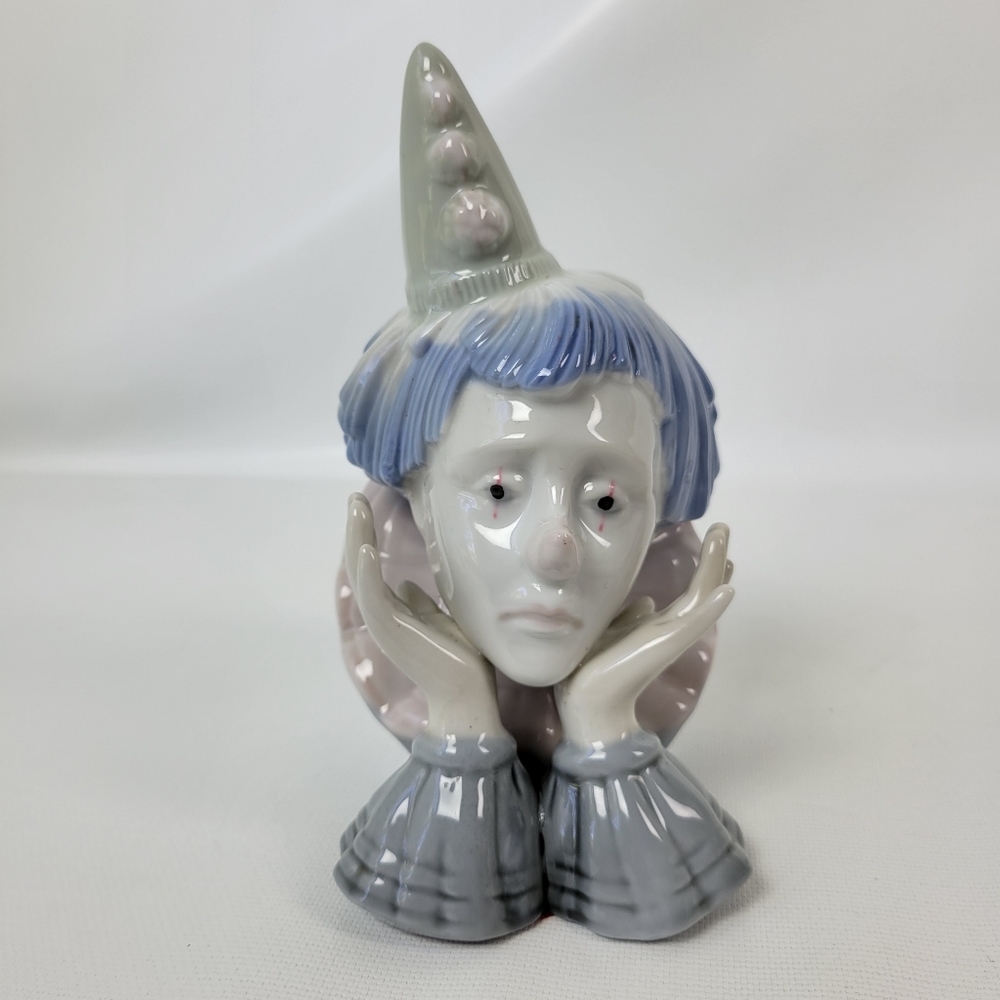 Paul Sebastian Porcelain Clown Jester Figurine